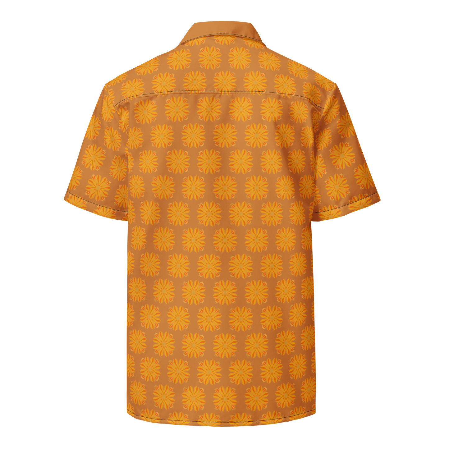 Retro Sunburst Unisex Button-up Shirt