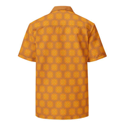 Retro Sunburst Unisex Button-up Shirt