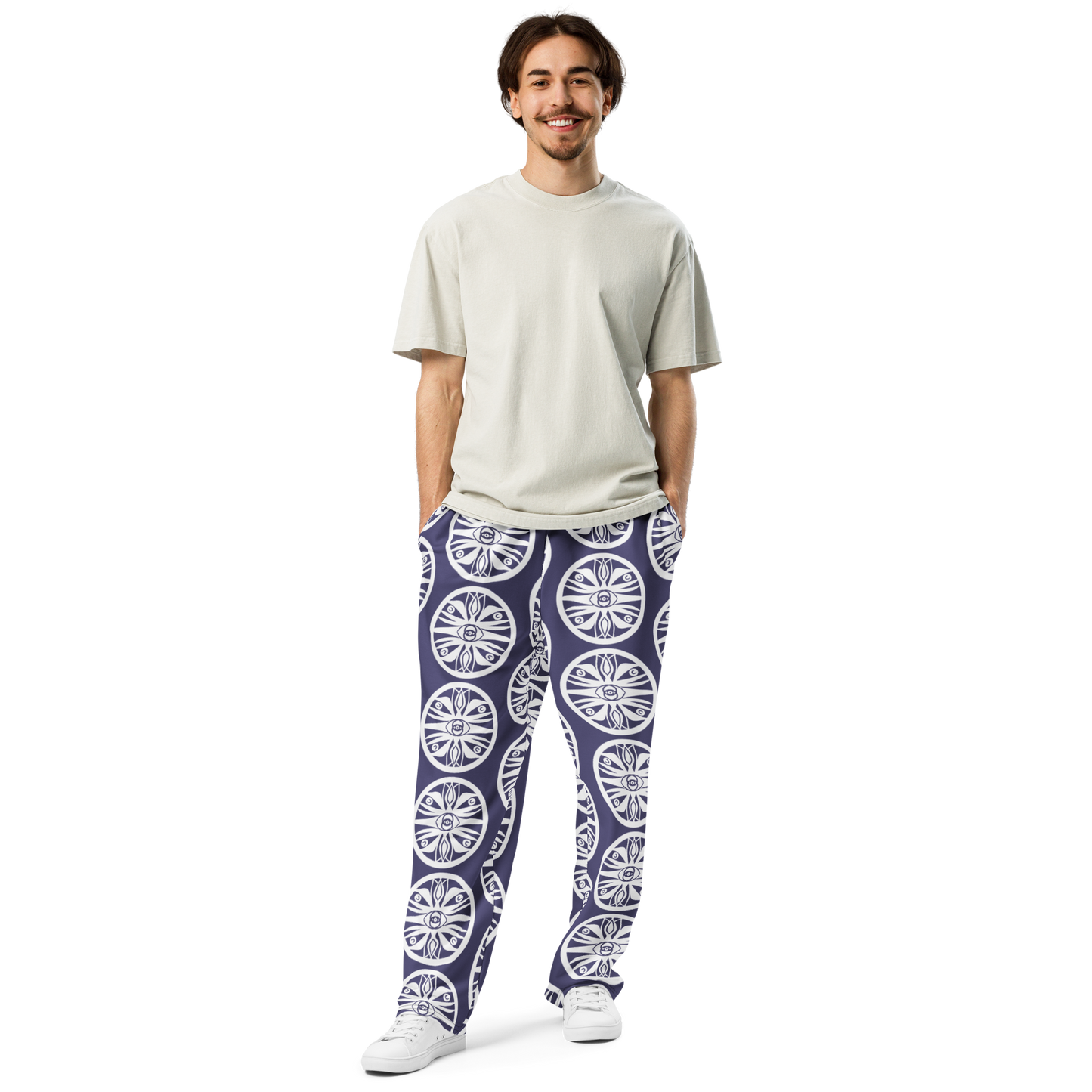 Eye of the Oracle Emblem Wide-leg Joggers