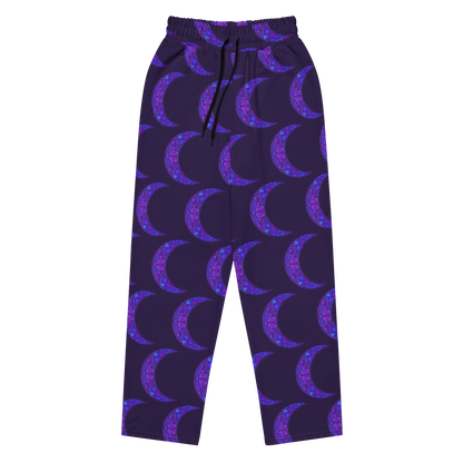 Serpent Moon Folk Art Unisex Wide-leg Joggers