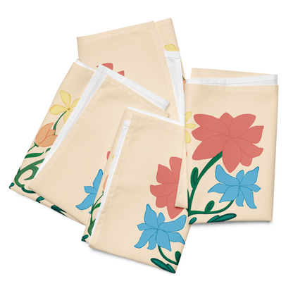 Retro Bouquet Cloth Napkin Set