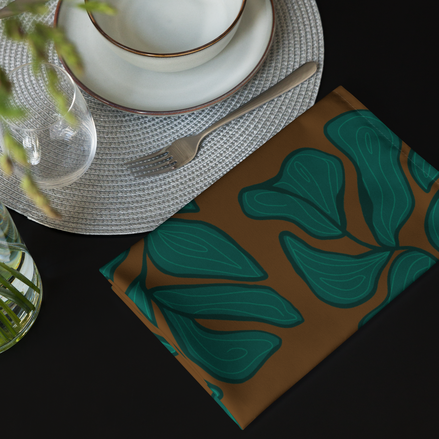 Retro Ivy Cloth Napkin Set