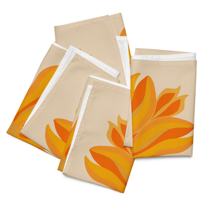 Retro Sunburst Cloth Napkin Set