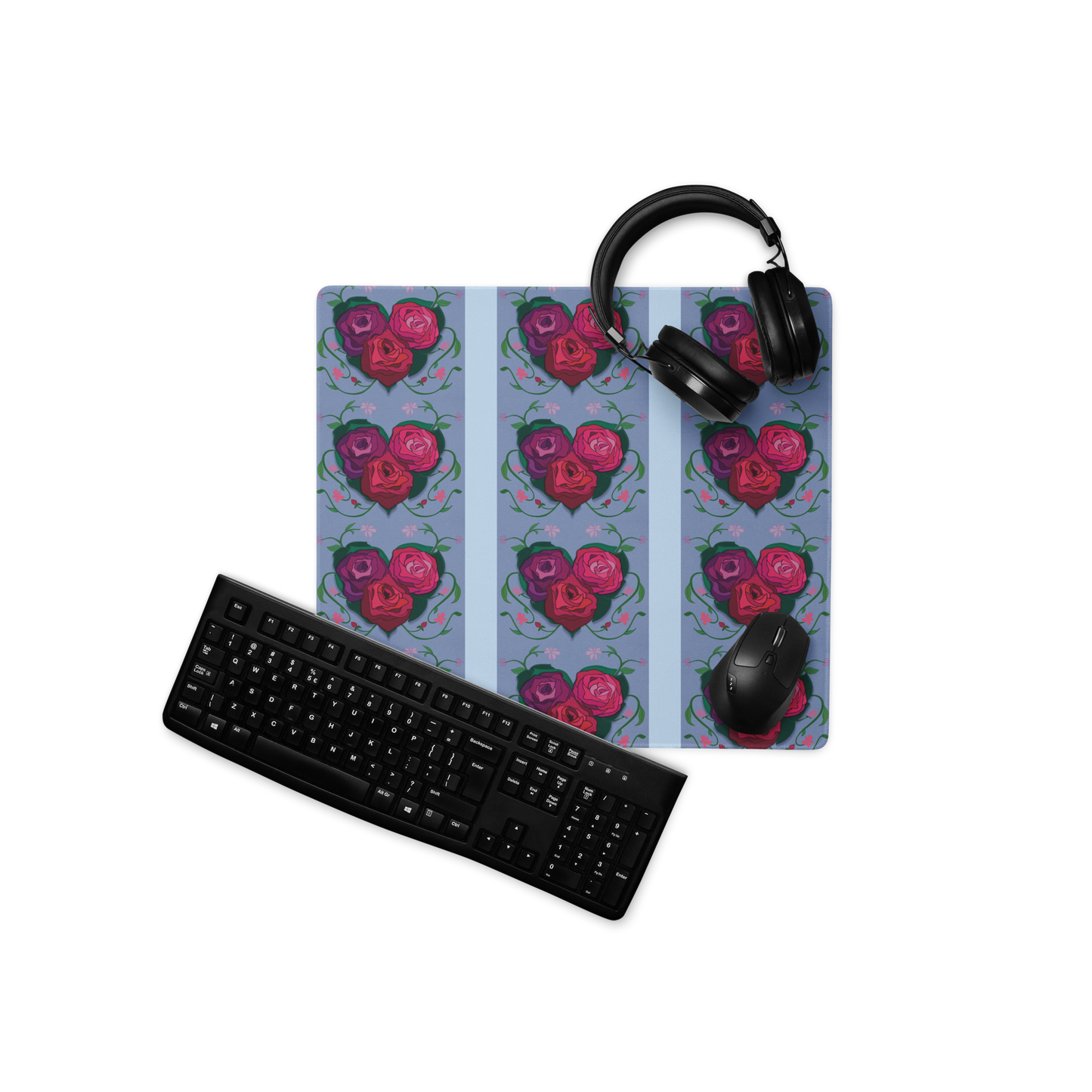 Rose Heart Mouse Pad