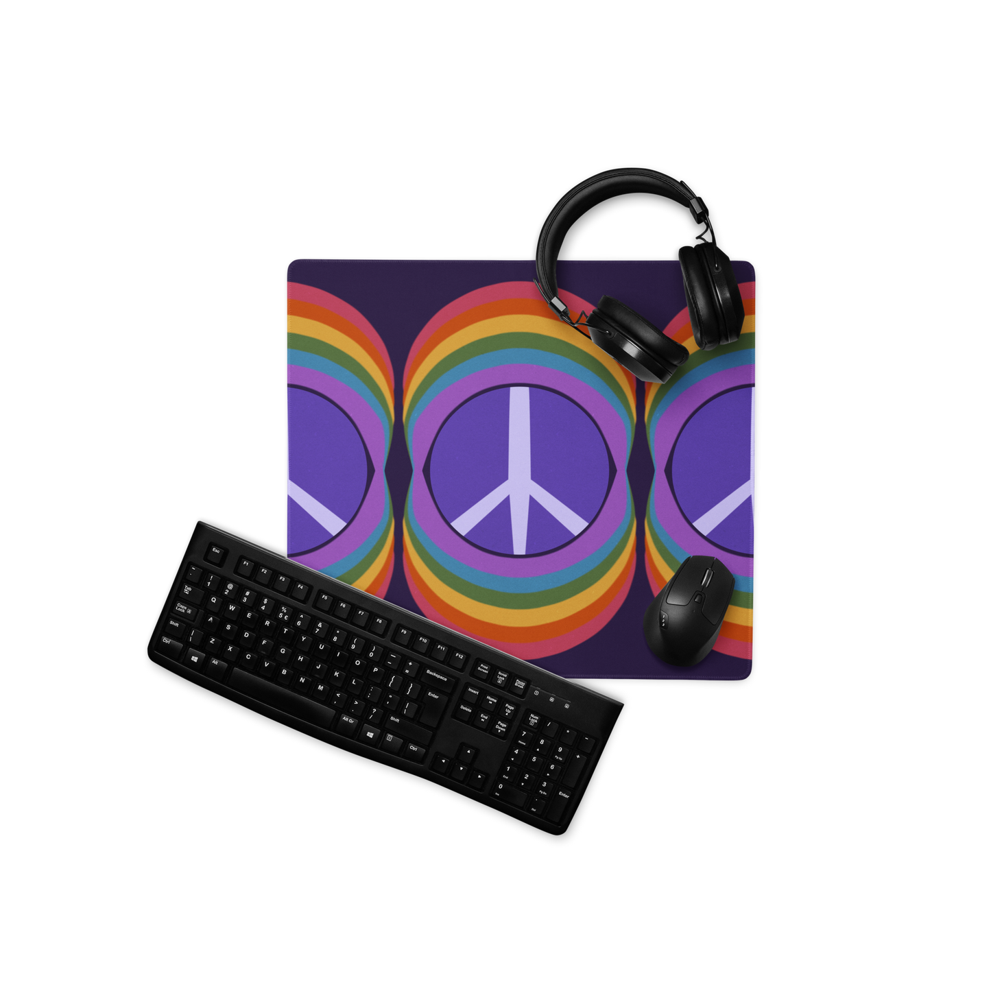 Rainbow Peace XL Mouse Pads