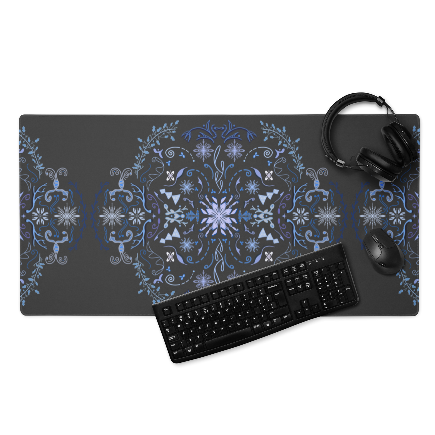 Winter Folk Art Oversized Mouse Pads