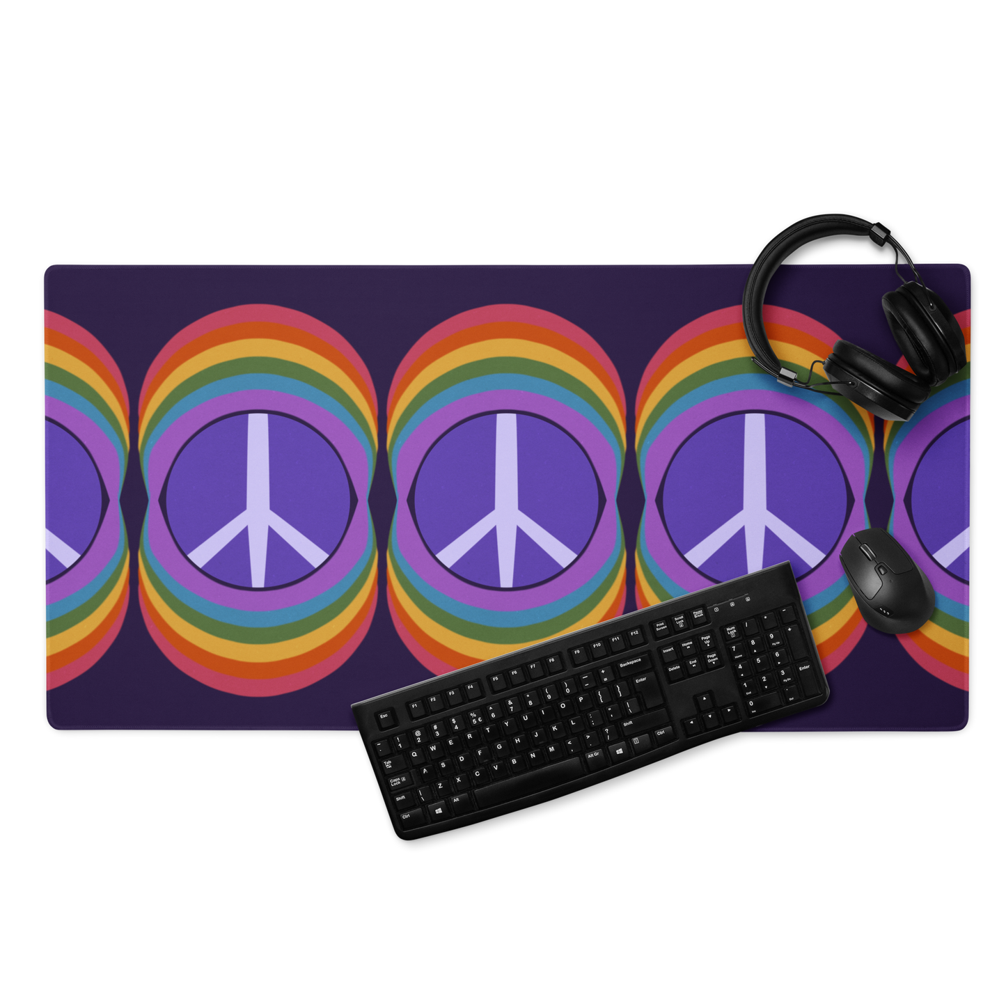 Rainbow Peace XL Mouse Pads