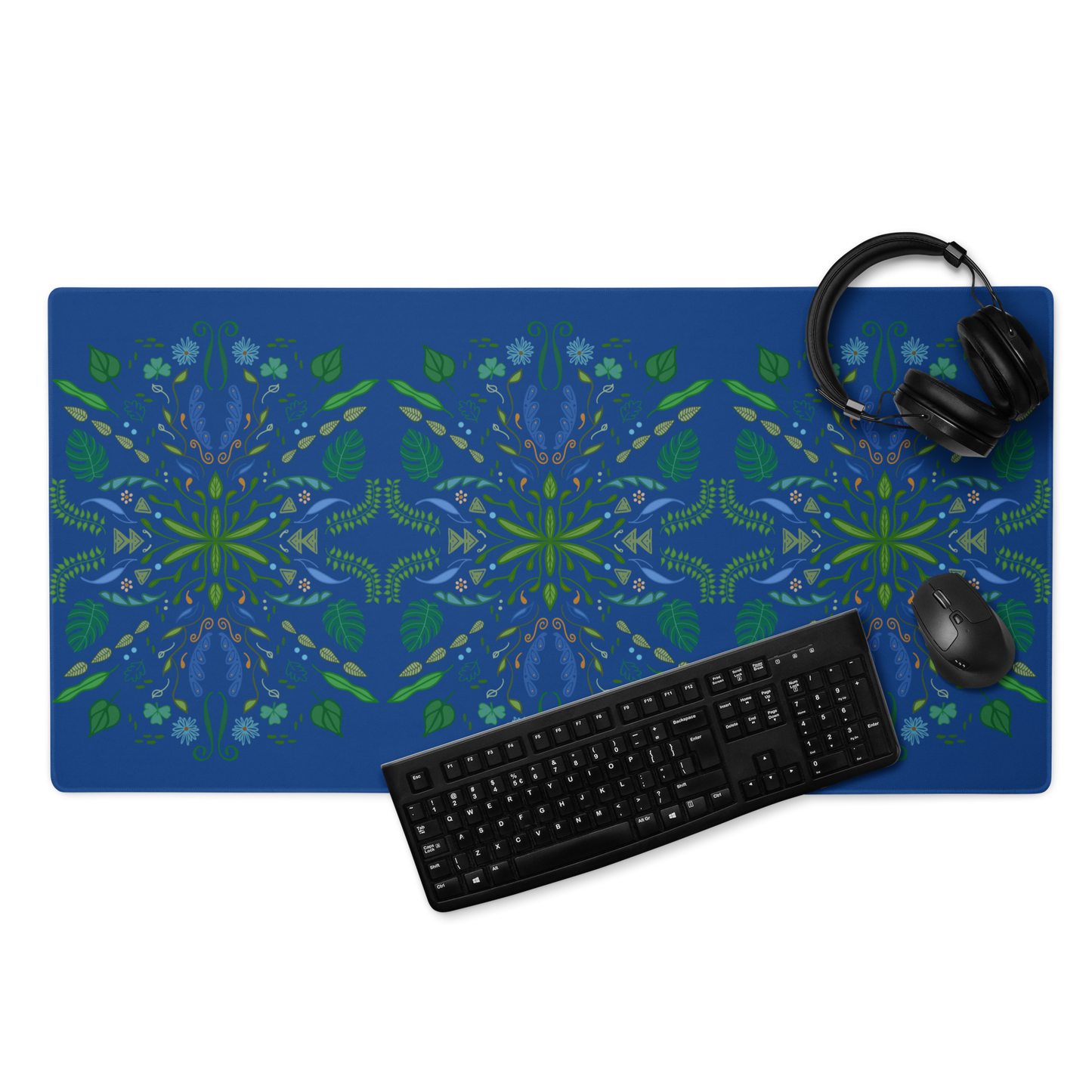 Leaf Pop Folk Art XL Mouse Pads