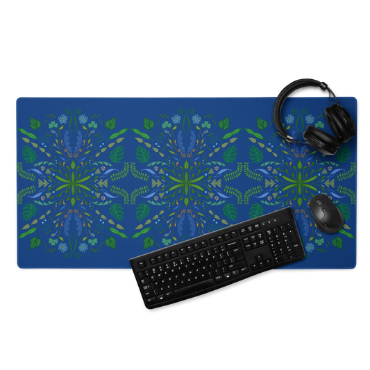 Leaf Pop Folk Art XL Mouse Pads