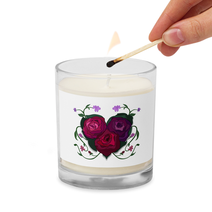 Rose Heart Soy Wax Candle