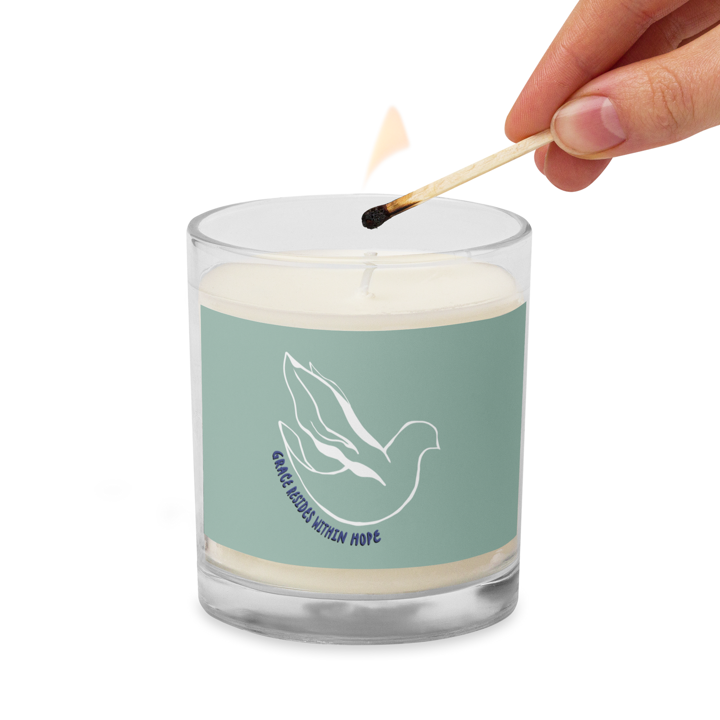 Grace Dove Soy Wax Candle (Unscented)