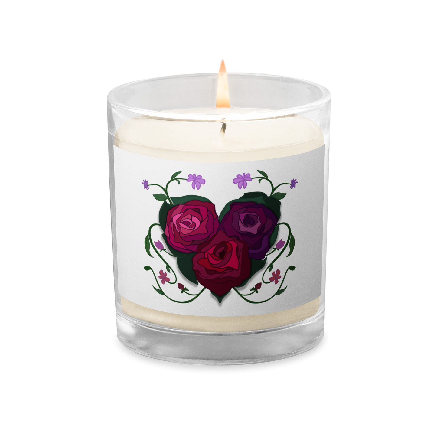 Rose Heart Soy Wax Candle