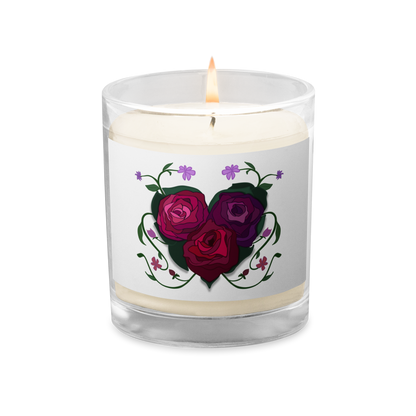 Rose Heart Soy Wax Candle