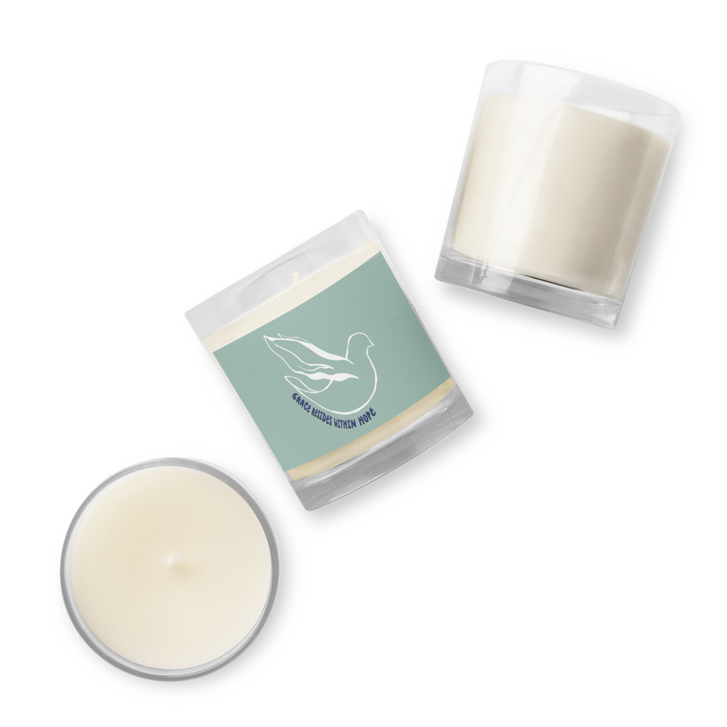 Grace Dove Soy Wax Candle (Unscented)