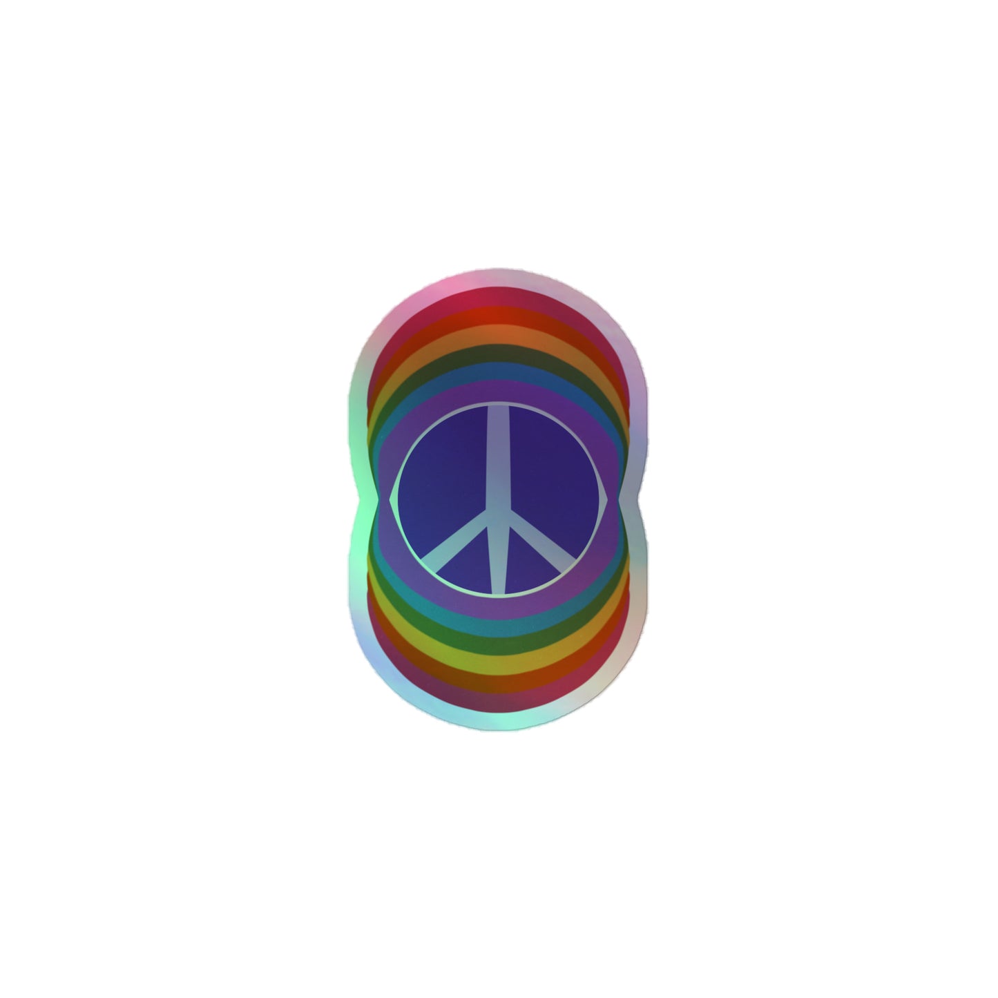 Rainbow Peace Holographic Stickers