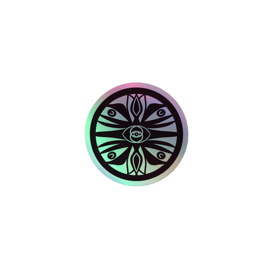 Eye of the Oracle Emblem Holographic Stickers