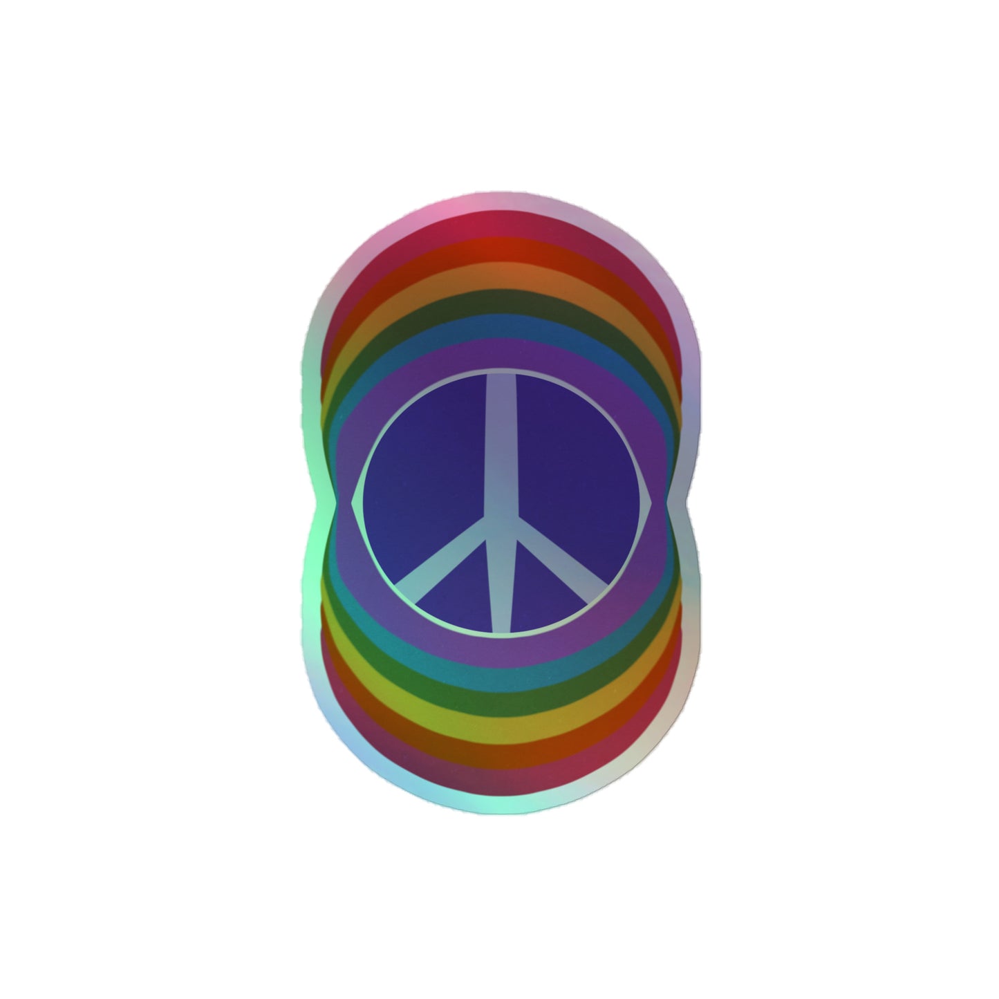 Rainbow Peace Holographic Stickers