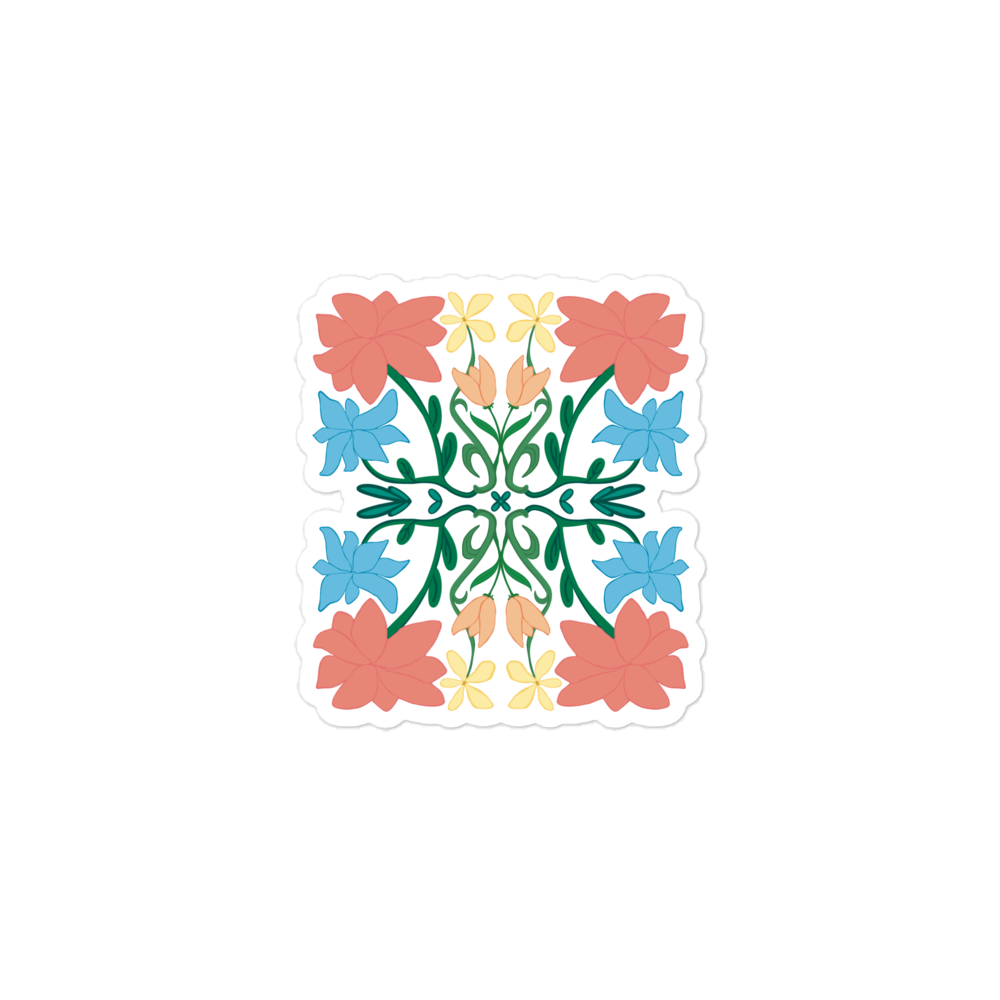 Retro Bouquet Sticker