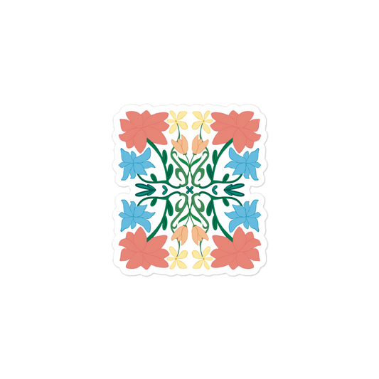 Retro Bouquet Sticker