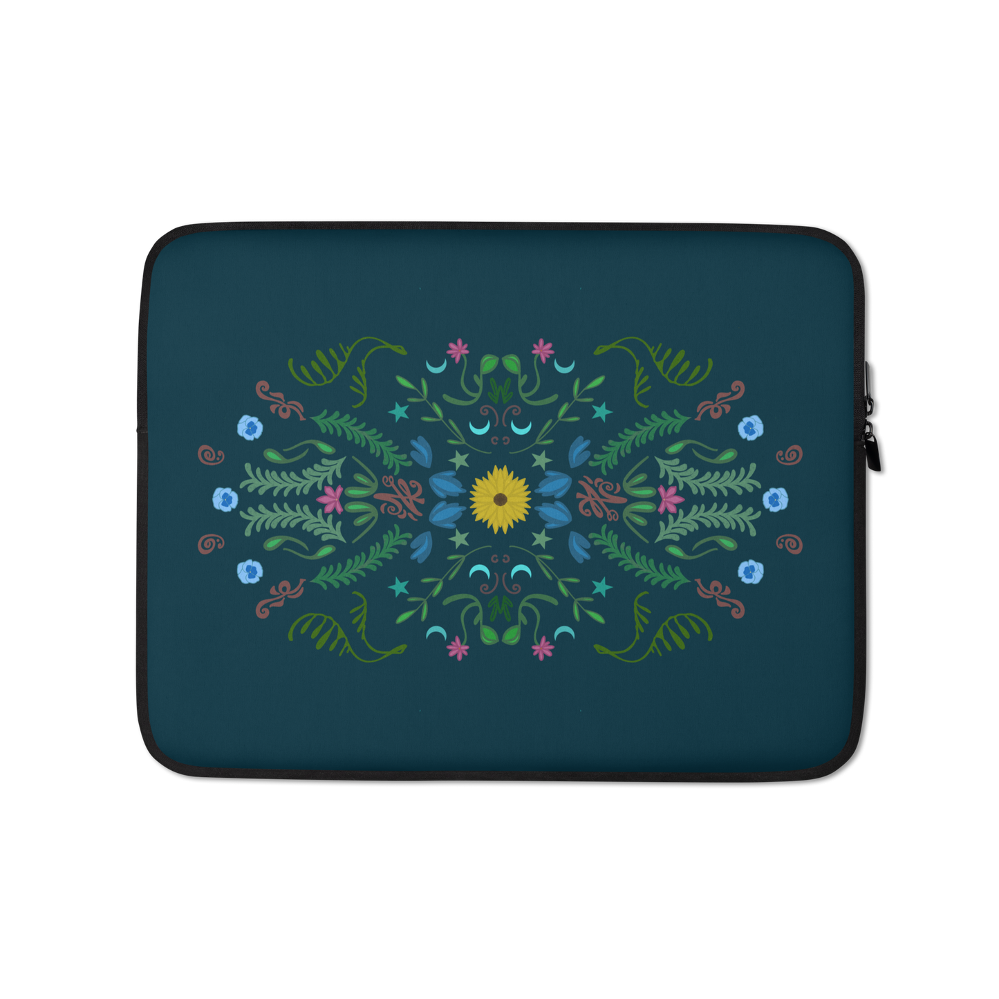 Sonnenblumen Volkskunst Laptoptaschen