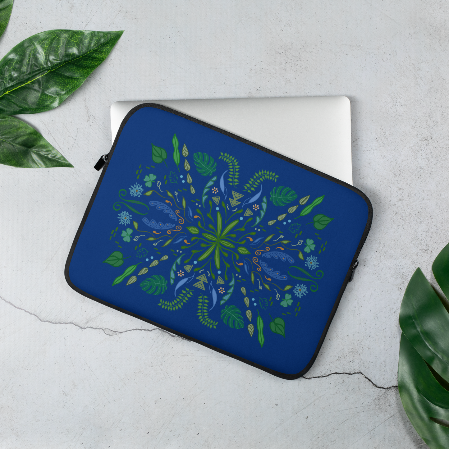 Leaf Pop Folk Art Laptop Sleeves