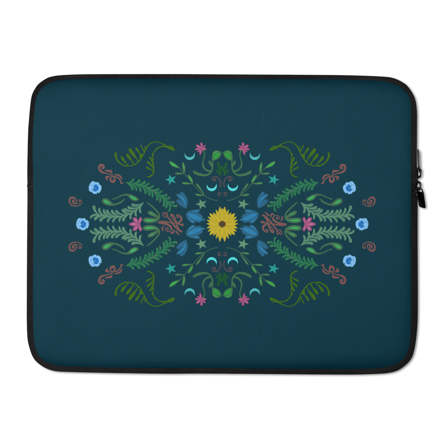 Sonnenblumen Volkskunst Laptoptaschen