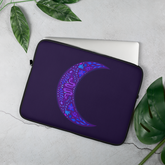 Serpent Moon Filk Art Laptop Sleeve