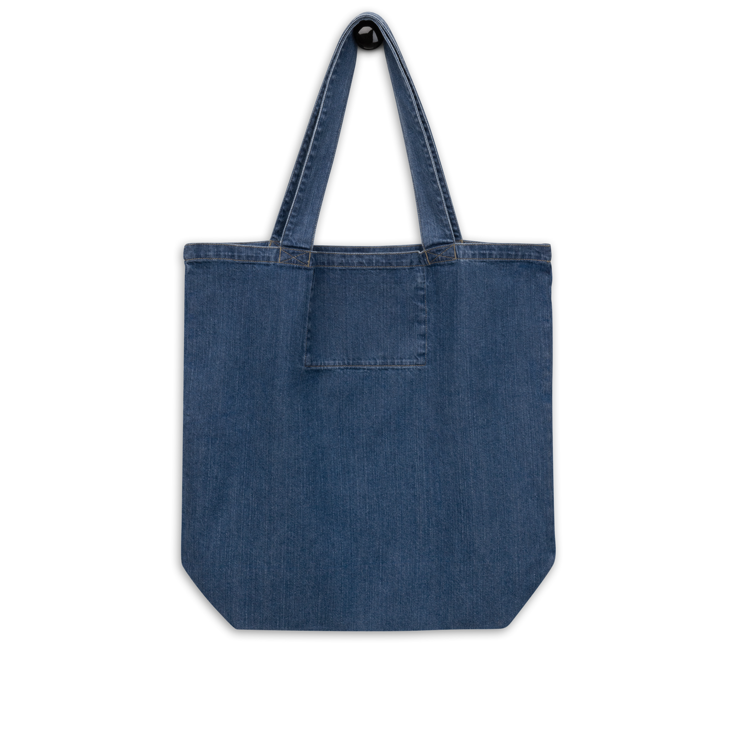 Winter Folk Art Organic Denim Tote