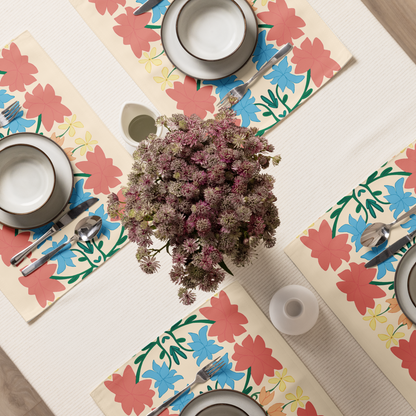 Retro Bouquet Placemat Set