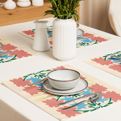 Retro Bouquet Placemat Set