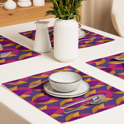 Retro Lotus Placemat Set