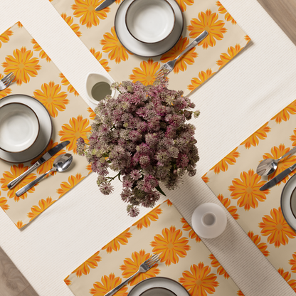 Retro Sunburst Placemat Set