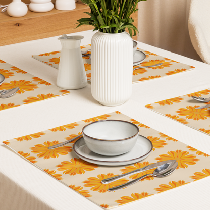 Retro Sunburst Placemat Set