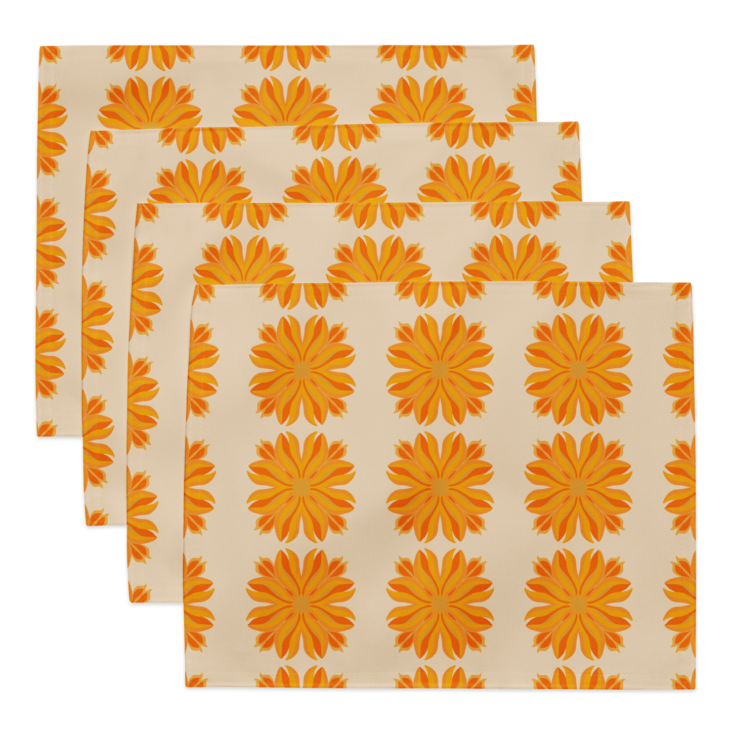 Retro Sunburst Placemat Set