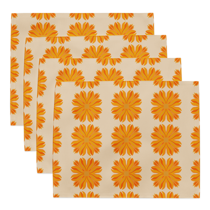 Retro Sunburst Placemat Set