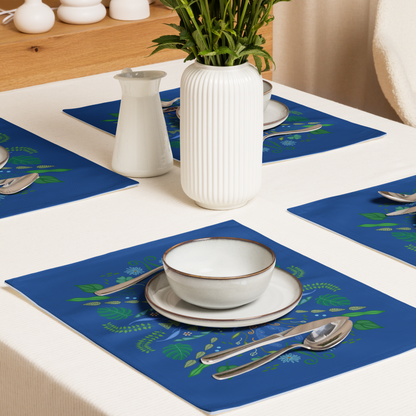 Leaf Pop Folk Art Placemat Set