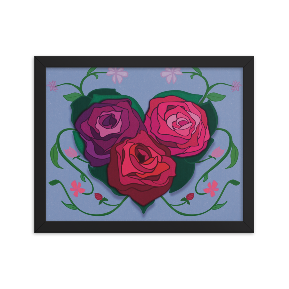 Rose Heart Framed Print