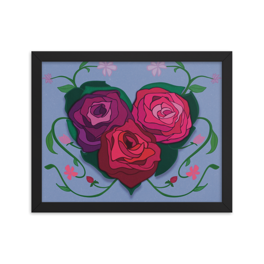 Rose Heart Framed Print