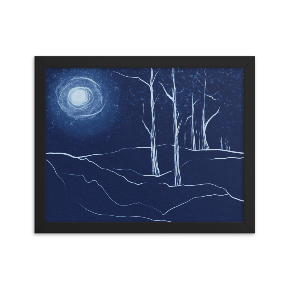 Winter Blues Framed Print