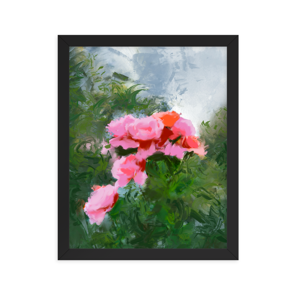 Rose Bush Framed Print