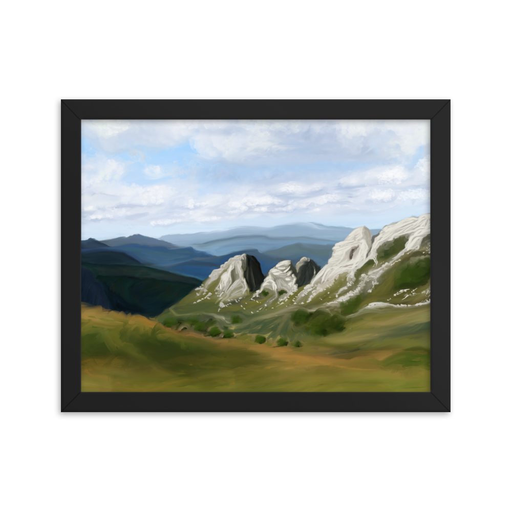 The Crag Framed Print