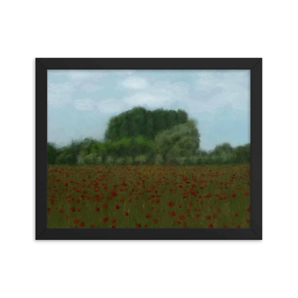 Poppy Field Framed Print