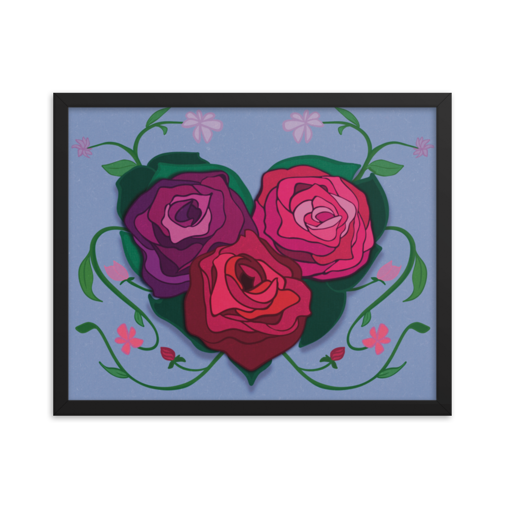 Rose Heart Framed Print