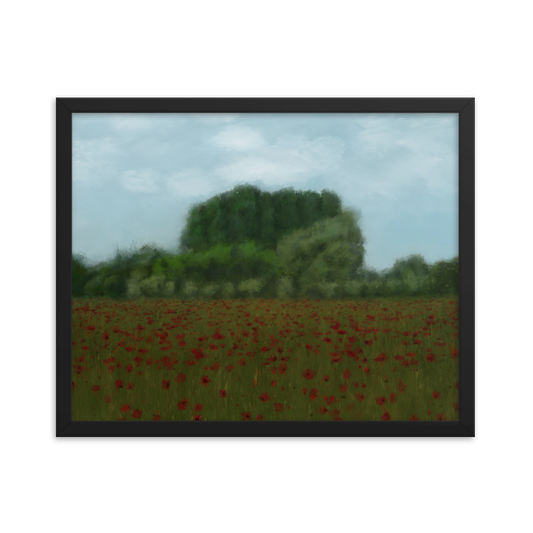 Poppy Field Framed Print