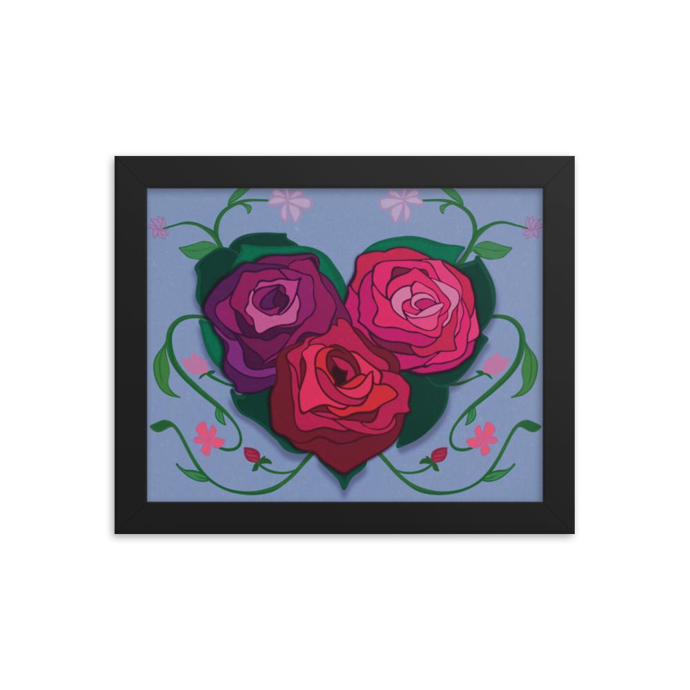 Rose Heart Framed Print