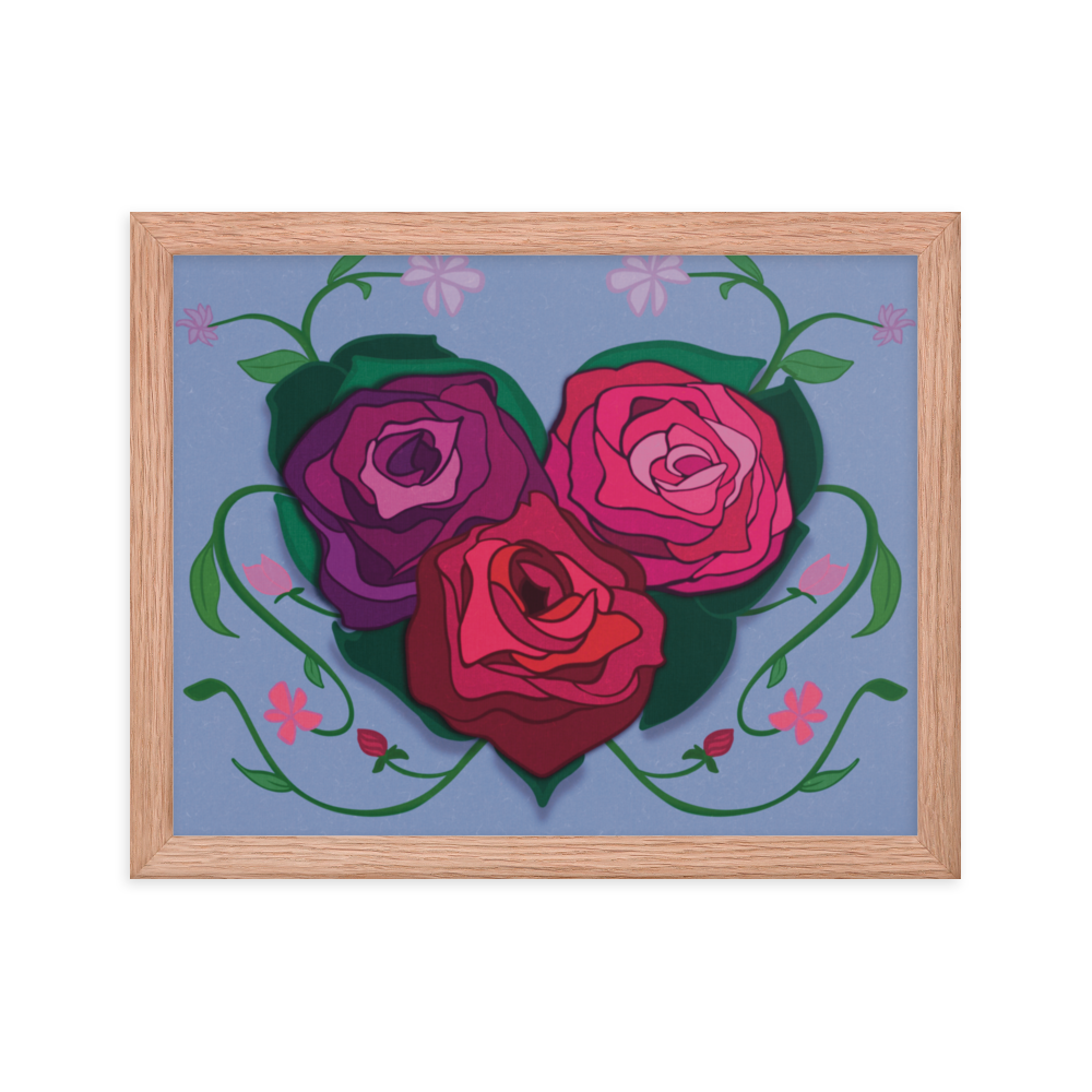 Rose Heart Framed Print