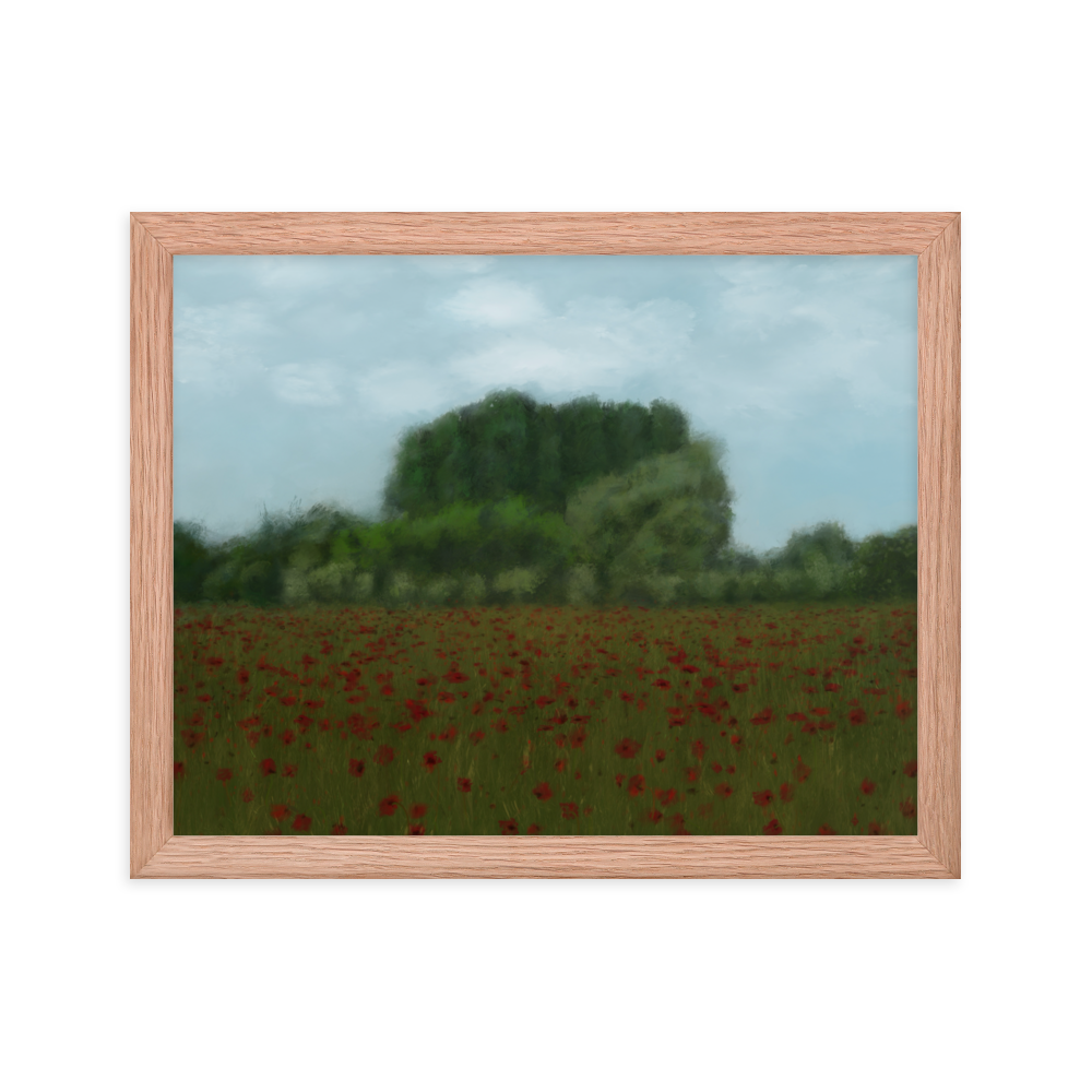 Poppy Field Framed Print