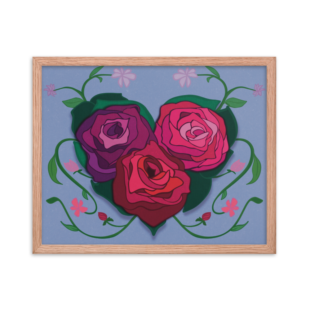 Rose Heart Framed Print