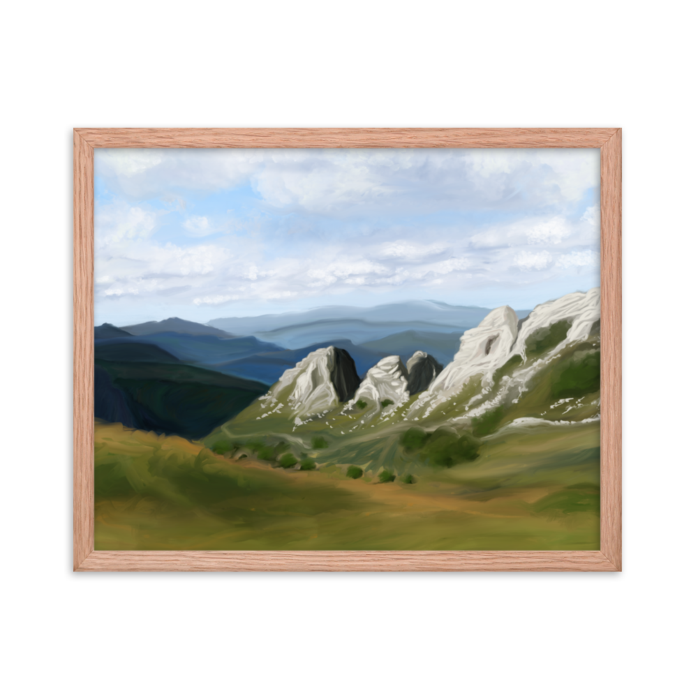 The Crag Framed Print