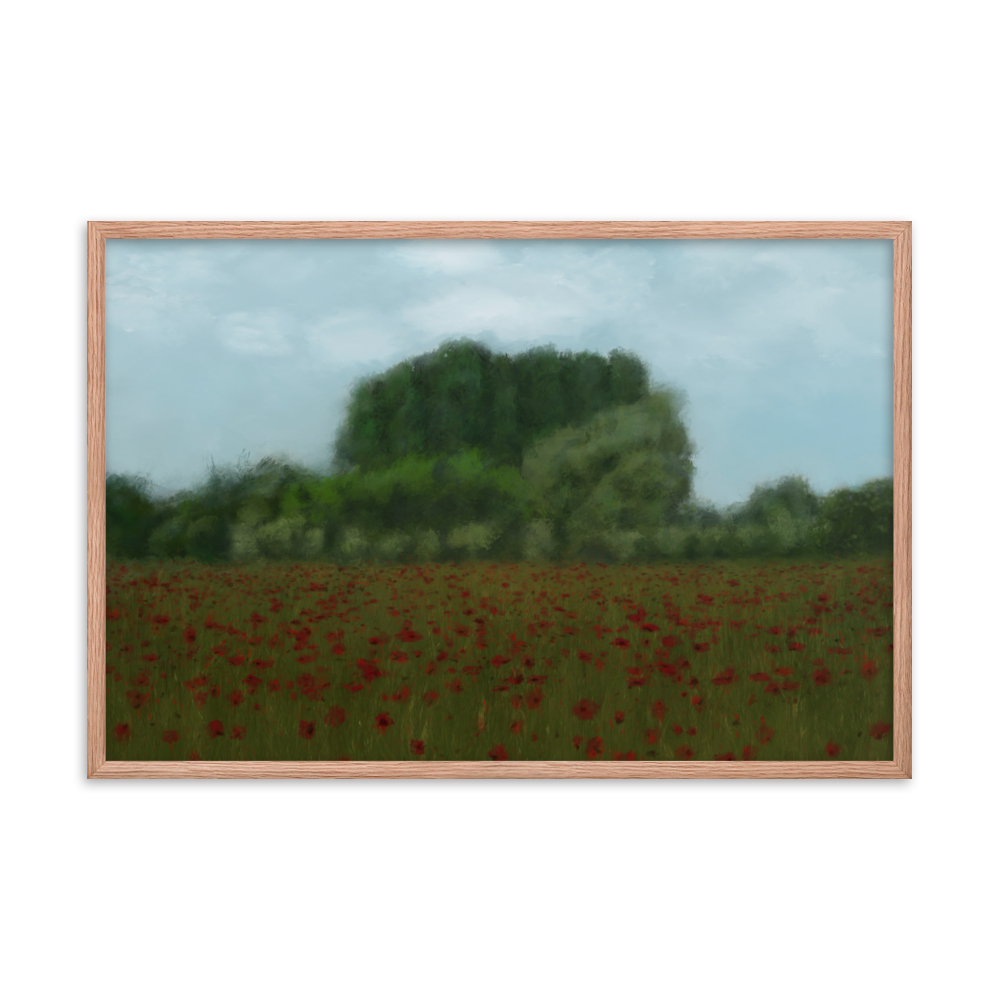 Poppy Field Framed Print